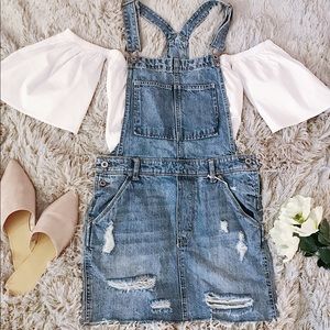 H&M Denim Skirt Overalls